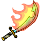 This sword will emit fireballs on command.