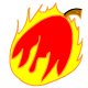 Throw this Negg at a battledome opponent and it will burst into a great ball of flames.