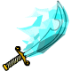 A blade forged from purest adamantice over thousands of years.  The Ice Scimitar will fire explosive crystals of ice at an opponent.