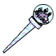 The powerful Snowglobe Staff can attack with the power of a blizzard, or defend against the icy snowball!  This is a tempormental item though and doesnt always work for the whole battle...